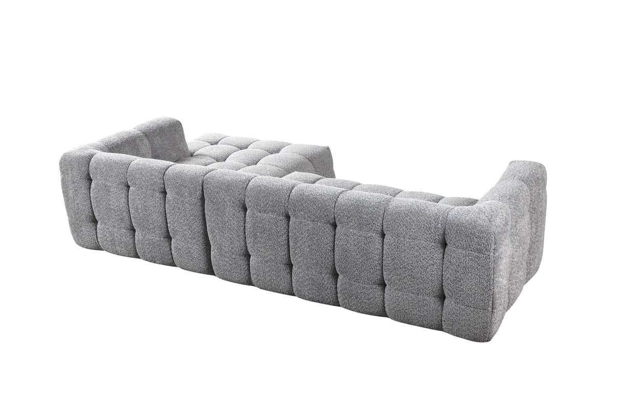 Ivy Gray Boucle RAF Sectional from Nova Furniture - Luna Furniture