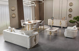 Carlina Ivory 7-Piece Dining Set from Nova Furniture - Luna Furniture