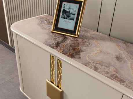 Carlina Ivory Dining Server from Nova Furniture - Luna Furniture