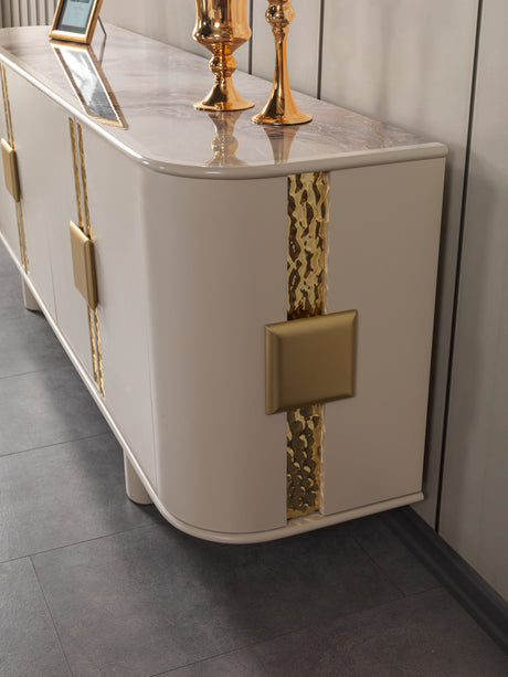 Carlina Ivory Dining Server from Nova Furniture - Luna Furniture