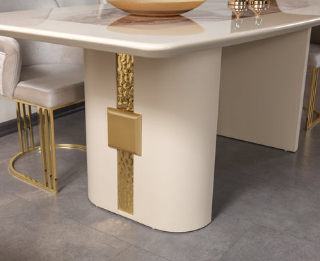 Carlina Ivory 7-Piece Dining Set from Nova Furniture - Luna Furniture