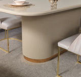 Milena Ivory 7-Piece Dining Set from Nova Furniture - Luna Furniture