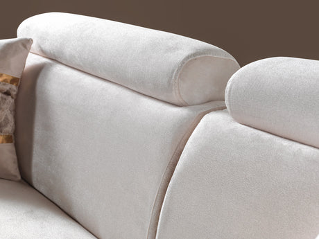 Fabiana Ivory Velvet Sofa & Loveseat from Nova Furniture - Luna Furniture