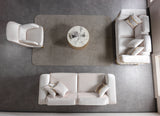 Fabiana Ivory Velvet Sofa from Nova Furniture - Luna Furniture