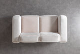 Fabiana Ivory Velvet Loveseat from Nova Furniture - Luna Furniture