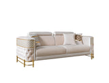 Fabiana Ivory Velvet Sofa from Nova Furniture - Luna Furniture