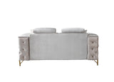Fabiana Ivory Velvet Sofa & Loveseat from Nova Furniture - Luna Furniture