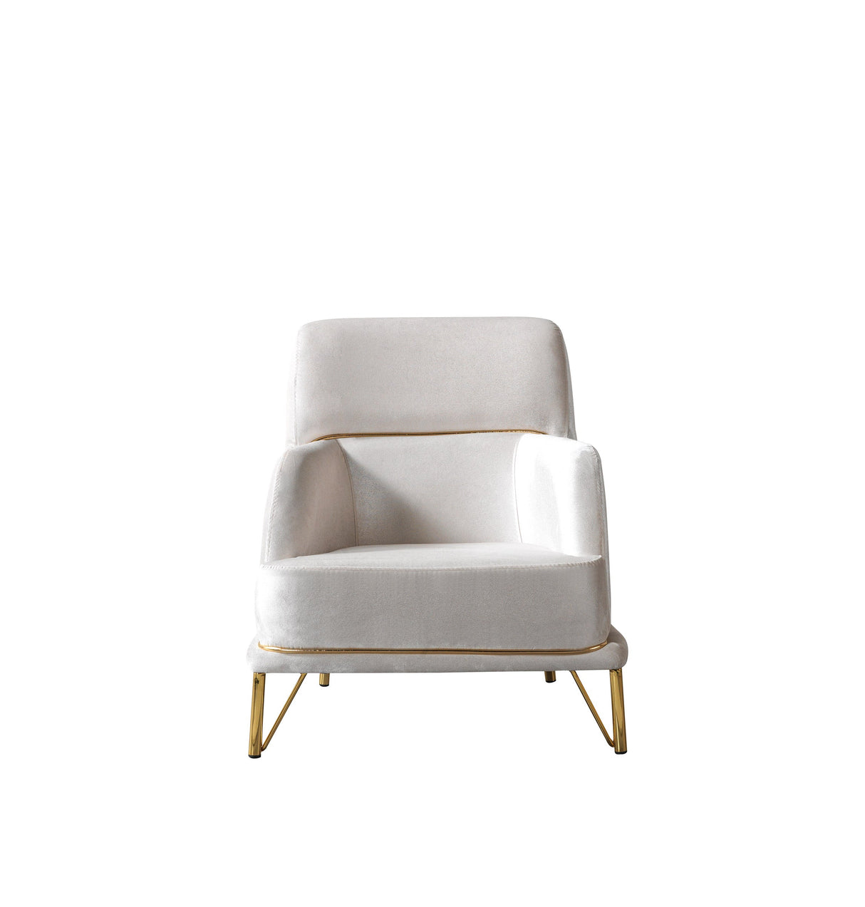 Fabiana Ivory Velvet Sofa & Loveseat from Nova Furniture - Luna Furniture
