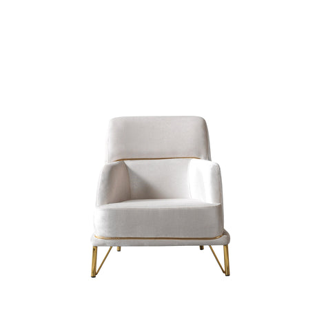 Fabiana Ivory Velvet Sofa & Loveseat from Nova Furniture - Luna Furniture