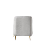 Fabiana Ivory Velvet Chair from Nova Furniture - Luna Furniture