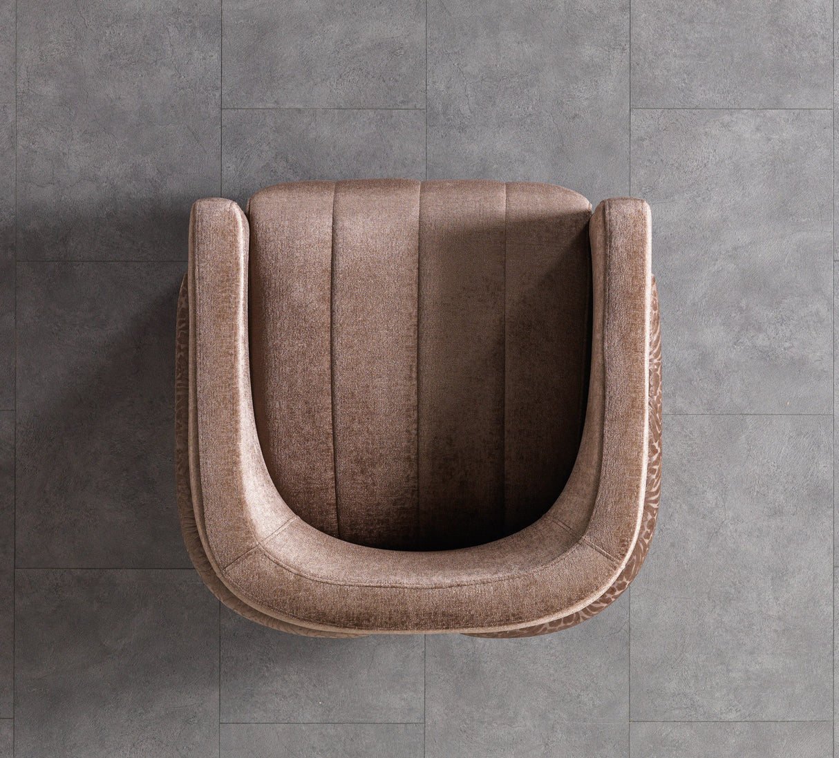 Carlina Coffee/Gold Velvet Chair