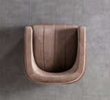 Carlina Coffee/Gold Velvet Chair