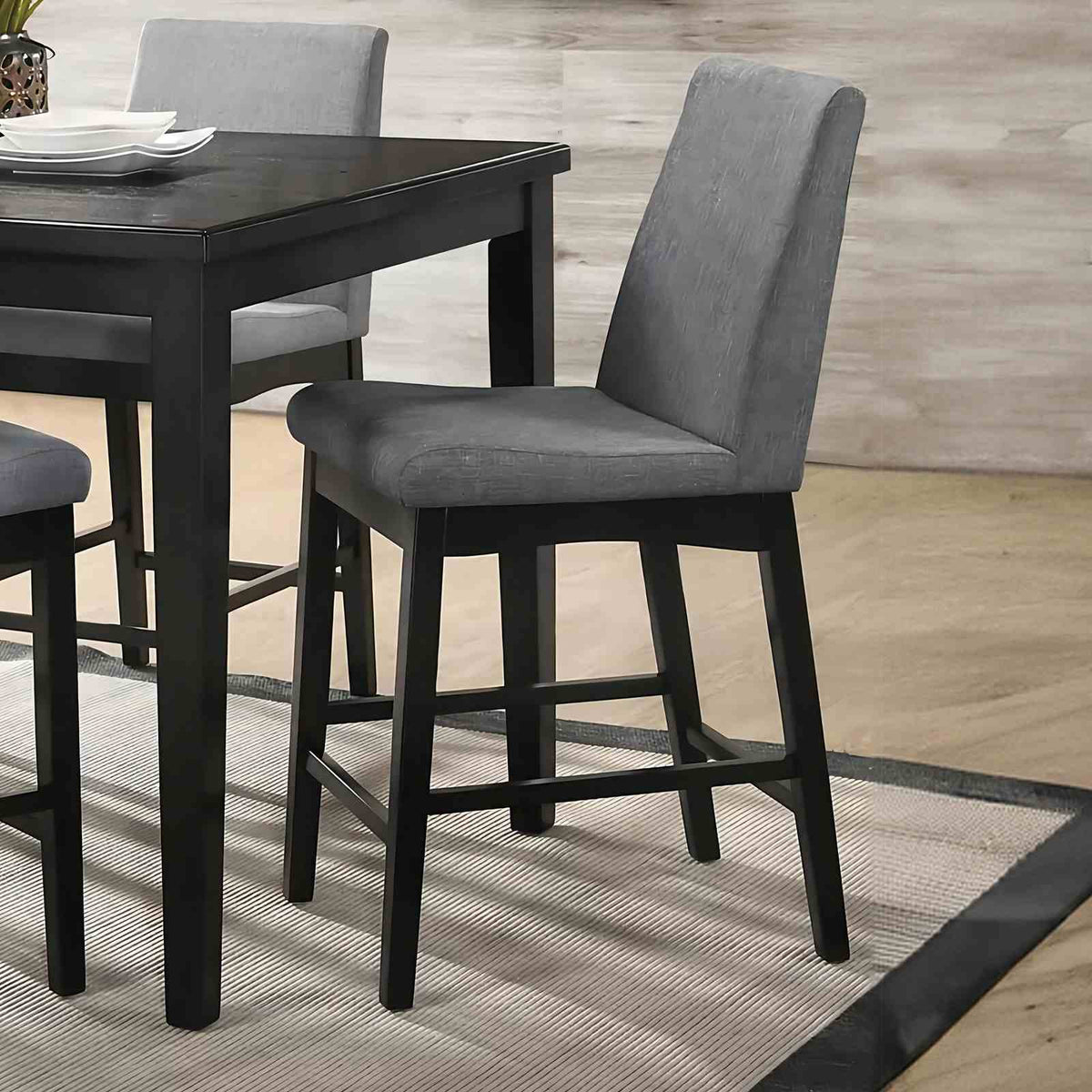 Strom Dark Walnut Counter Contemporary Counter Height Set from Furniture of America - Luna Furniture