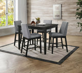 Strom Dark Walnut Counter Contemporary Counter Height Set from Furniture of America - Luna Furniture