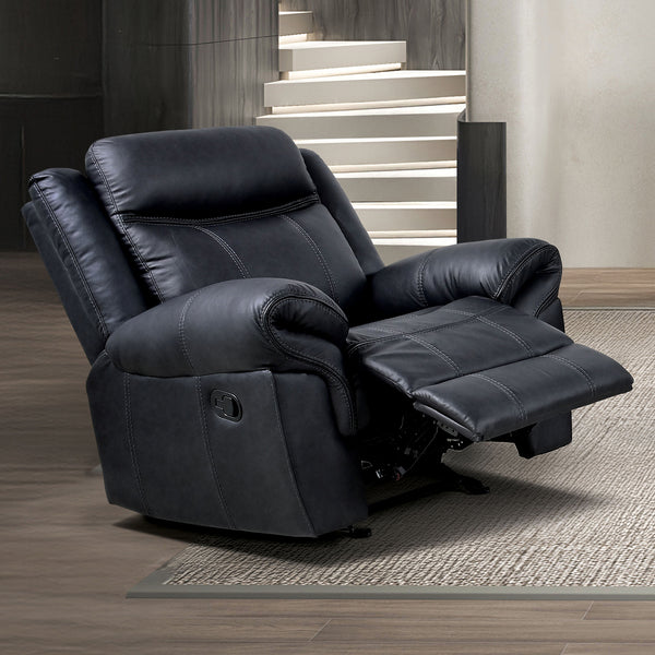 Agata Black Glider Recliner