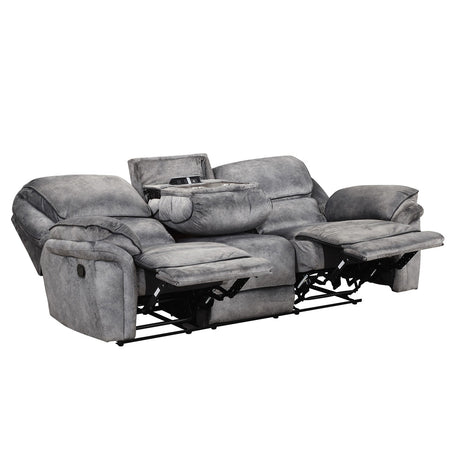 Themis Gray Transitional Reclining Living Room Set from Furniture of America - Luna Furniture