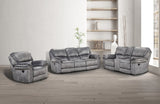 Themis Gray Transitional Reclining Living Room Set from Furniture of America - Luna Furniture