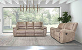 Jambi Brown Transitional Reclining Living Room Set from Furniture of America - Luna Furniture