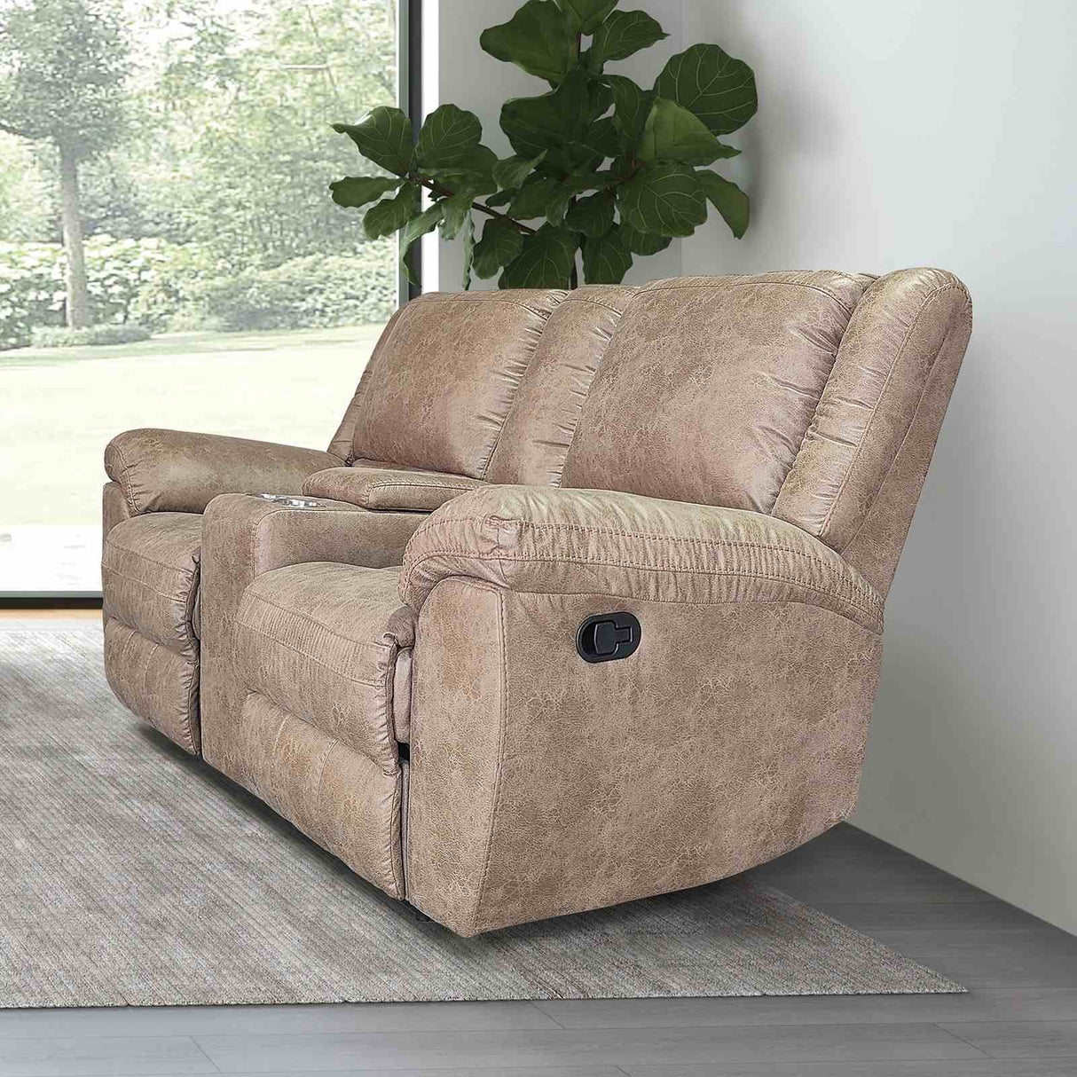 Jambi Brown Transitional Reclining Living Room Set from Furniture of America - Luna Furniture