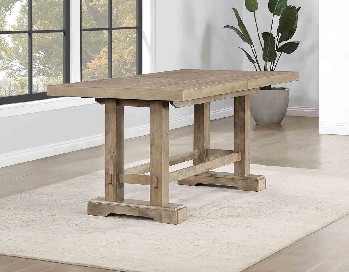 Napa 108-Inch Counter Table with/2 18-inch Leaves, Sand from Steve Silver - Luna Furniture