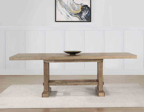 Napa 108-Inch Counter Table with/2 18-inch Leaves, Sand from Steve Silver - Luna Furniture