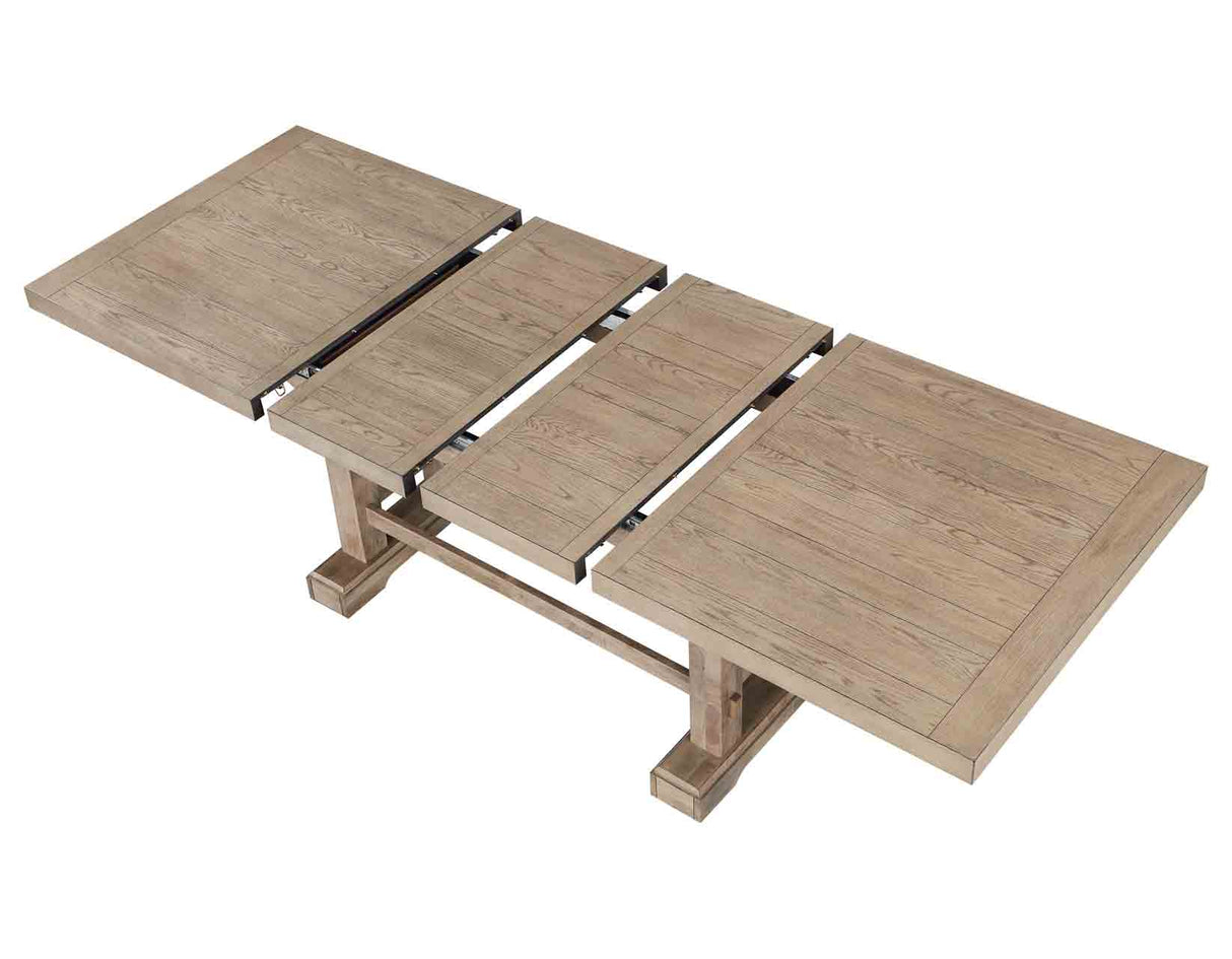 Napa 108-Inch Counter Table with/2 18-inch Leaves, Sand from Steve Silver - Luna Furniture