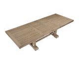 Napa 108-inch Dining Table with 2/18-inch Leaves, Sand from Steve Silver - Luna Furniture