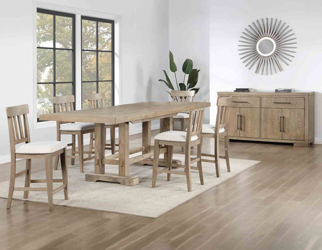 Napa Weathered Sand Counter Height Dining Set from Steve Silver - Luna Furniture
