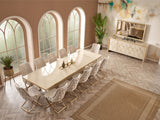 Napoli Diningroom (Consol With Mirror & Dining Table & 6 Dining Chair) from Furnia - Luna Furniture