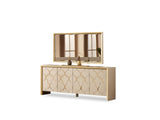 Napoli Diningroom (Consol With Mirror & Dining Table & 6 Dining Chair) from Furnia - Luna Furniture