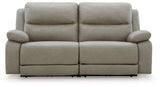 Narwhal Place Pebble 2-Piece Power Reclining Loveseat from Ashley Furniture - Luna Furniture