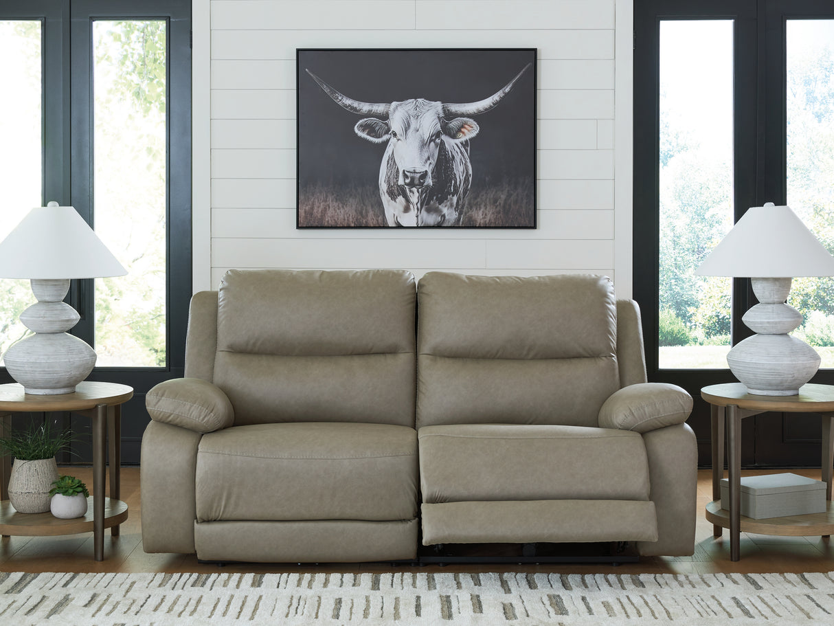 Narwhal Place Pebble 2-Piece Power Reclining Loveseat from Ashley Furniture - Luna Furniture