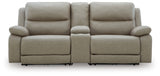Narwhal Place Pebble 3-Piece Power Reclining Loveseat with Console from Ashley Furniture - Luna Furniture