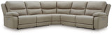 Narwhal Place Pebble 5-Piece Power Reclining Sectional from Ashley Furniture - Luna Furniture