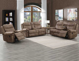 Nashville Cocoa 3-Piece Reclining Living Room Set from Steve Silver - Luna Furniture