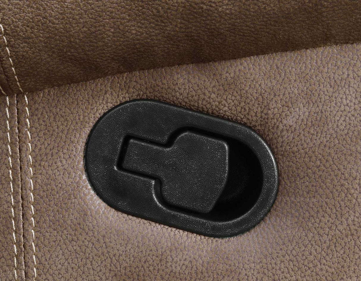 Nashville Cocoa Manual Glider Recliner Console Loveseat from Steve Silver - Luna Furniture