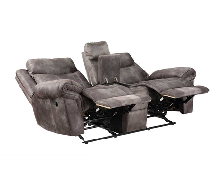 Nashville Gray 3-Piece Reclining Living Room Set from Steve Silver - Luna Furniture