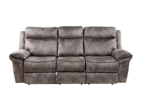Nashville Gray Reclining Sofa w/Drop-Down Console from Steve Silver - Luna Furniture