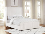 Natasha Cream 69-inch Upholstered California King Bed from Coaster - Luna Furniture