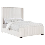 Natasha Cream 69-inch Upholstered California King Bed from Coaster - Luna Furniture
