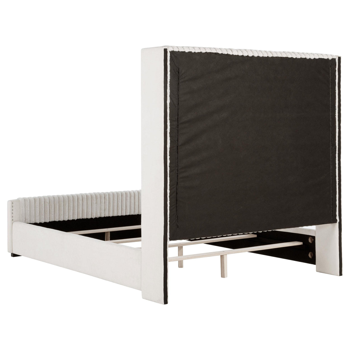 Natasha Cream 69-inch Upholstered California King Bed from Coaster - Luna Furniture