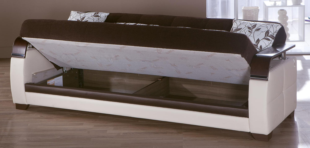 Natural Colins Brown 3-Seat Sleeper Sofa from Bellona - Luna Furniture