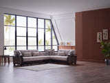 Natural Nivus Beige Sleeper Sectional from Bellona - Luna Furniture