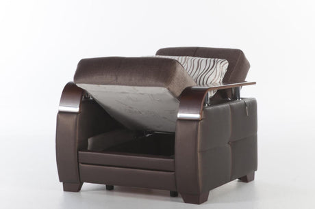 Natural Prestige Brown Armchair from Bellona - Luna Furniture