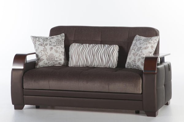 Natural Prestige Brown Loveseat