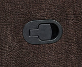 Navarro Dark Brown Chenille Upholstered Reclining Loveseat from Coaster - Luna Furniture