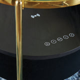 Nedman Black/Gold Finish Accent Table with Speaker from Ashley - Luna Furniture