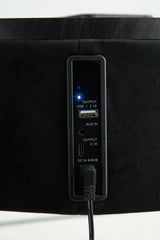 Nedman Black/Gold Finish Accent Table with Speaker from Ashley - Luna Furniture