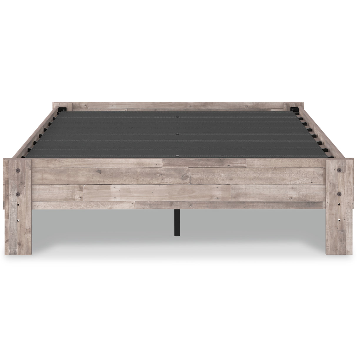 Neilsville Full Platform Bed with Mattress in Whitewash from Ashley - Luna Furniture