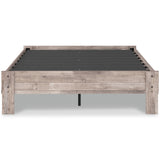 Neilsville Full Platform Bed with Mattress in Whitewash from Ashley - Luna Furniture